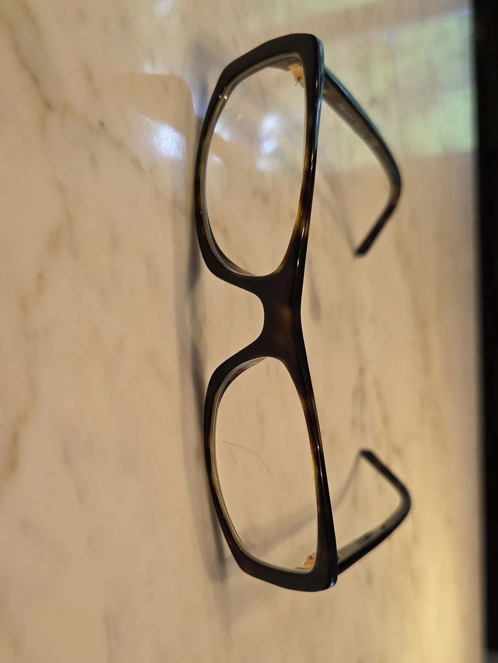 Designer Prada Tortoiseshell Rectangular Glasses